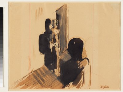 Group in Interior by Oskar Schlemmer
