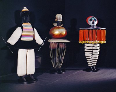 Three Figurines for The Triadic Ballet by Oskar Schlemmer