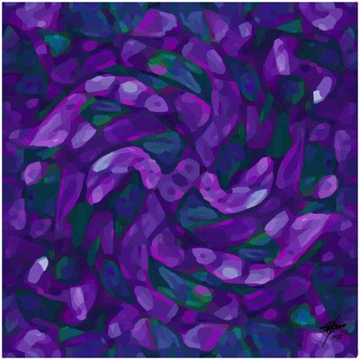 Abstract Violet Swirls by Osvaldo Russo