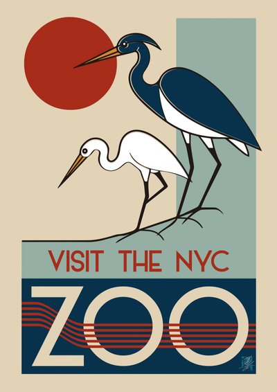 Art Deco NYC Zoo by Osvaldo Russo