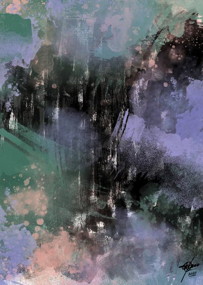 Dark Atmospheric Abstract by Osvaldo Russo