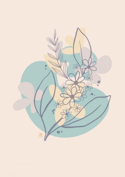 Soft Abstract Botanicals by Osvaldo Russo