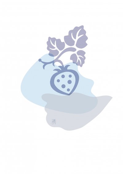 Soft Blue Strawberry by Osvaldo Russo