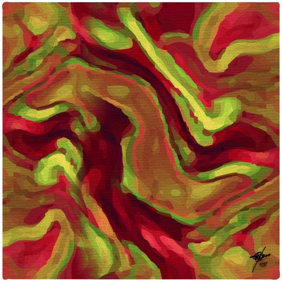 Vibrant Fluid Swirls by Osvaldo Russo