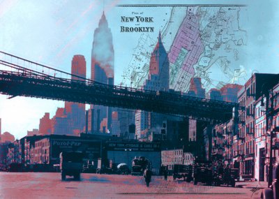 Vintage New York City Map by Osvaldo Russo