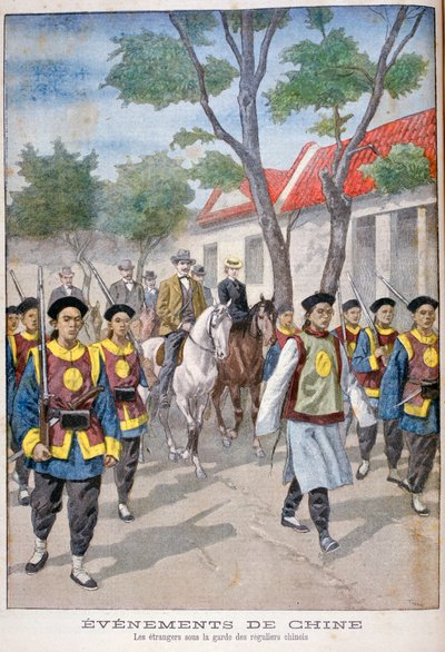 A Foreigner Under the Guard of Regular Chinese Army, China by Oswaldo Tofani
