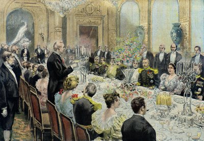 Dinner in Honor of General Duchesne by Oswaldo Tofani
