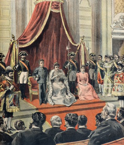 Spanish-American War, Regent Maria Cristina of Austria Addresses the Cortes Generales by Oswaldo Tofani