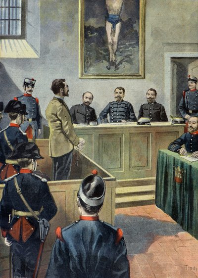 The Anarchist Michele Angiolillo Before the Council of War by Oswaldo Tofani