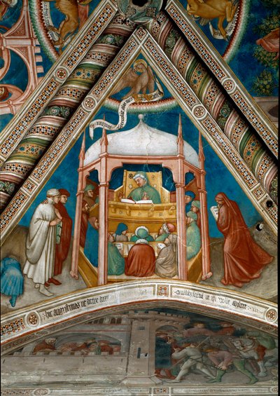 Saint Augustine teaching rhetoric in Carthage by Ottaviano Nelli
