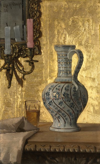 Pitcher and a Glass on a Table, 1878 by Otto H. Bacher