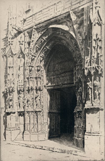 Entrance of the Church of St Merri, 1915 by Otto J Schneider
