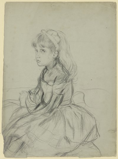 Girl with Cat on Lap ("My old Tom") by Otto Scholderer