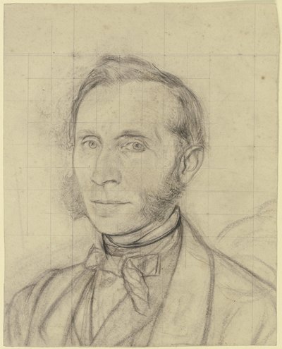 Portrait of a Man with Sideburns by Otto Scholderer
