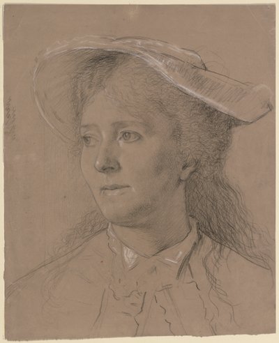 Portrait of Luise Scholderer by Otto Scholderer