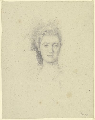 Portrait of Miss Martin by Otto Scholderer