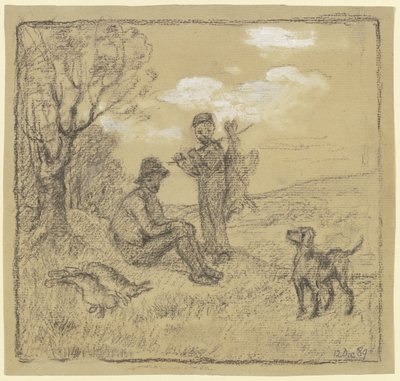 The Young Poacher by Otto Scholderer