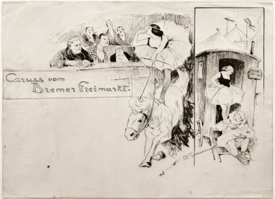 Greetings from the Bremen Fair by Otto Ubbelohde