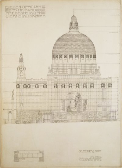 Sketch for the Church of Steinhof, Vienna