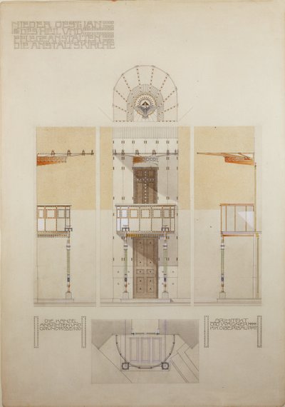 Sketch for the Pulpit of the Church of Steinhof, Vienna