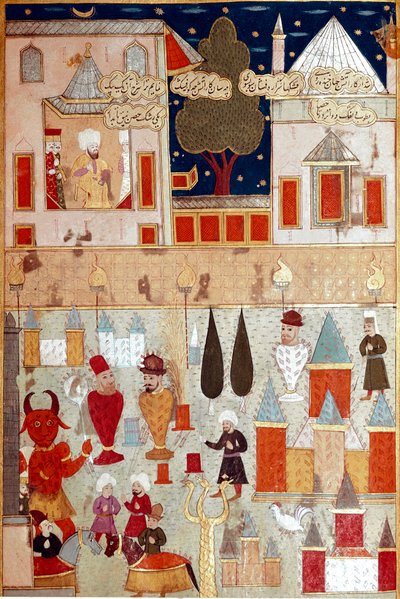 Festivities for the circumcision of the son of Sultan Murad II by Ottoman School