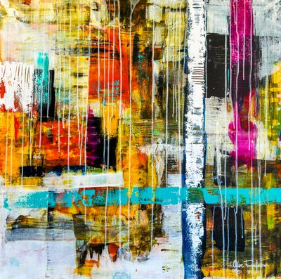 Vibrant Urban Abstract by Owe Emfestav