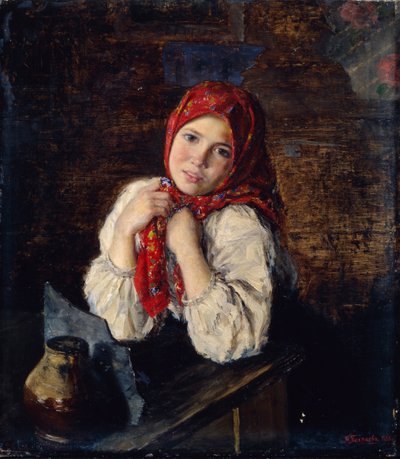 Rural Coquette, 1893 by P.I. Polyakov