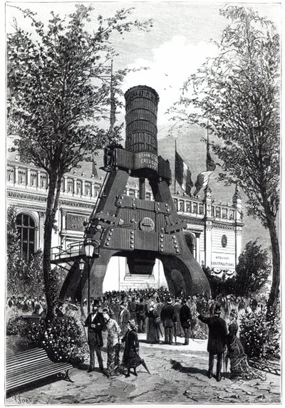 Universal Exhibition in Paris in 1878: The Le Creusot Power Hammer in Champs-de-Mars by P. Ferat