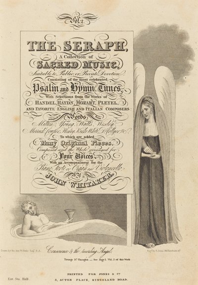 Conscience and the Recording Angel by P. Jones after William Blake