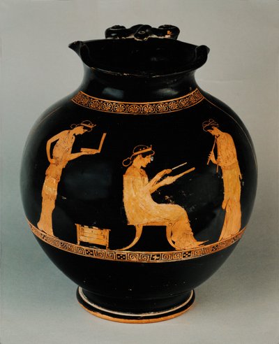Three Muses. Red-Figured Oenochoe by Painter Methyse
