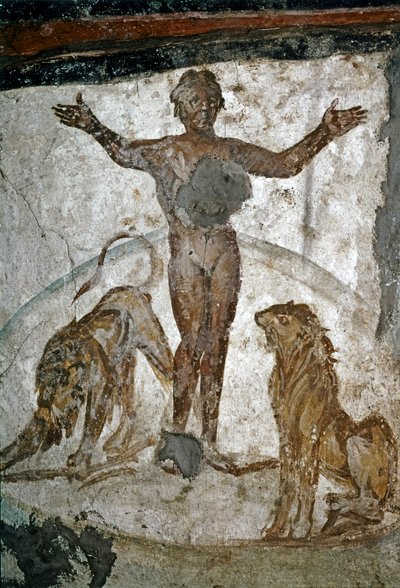 Early Christian Art: Catacombs, Daniel in the Lion