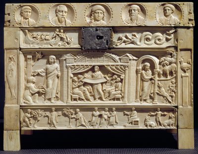 Paleochristian Art: Reliquary Decorated with Scenes from the Old and New Testament by Paleo Christian