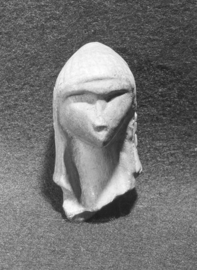 Head of a Woman Known as Venus of Brassempouy, c. 21000 BC by Paleolithic