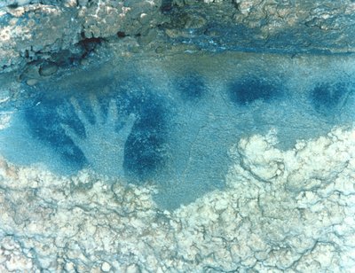 Hand Stencil, from Upper Section of the Spotted Horse Panel, Late Upper Palaeolithic Period, Solutrean Culture, c.22000-18000 BC by Paleolithic Paleolithic