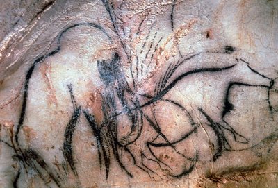 Paintings Depicting Mammoth and Cattle, from the Chapel of the Mammoths by Paleolithic Paleolithic