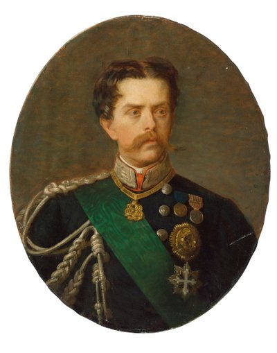 Portrait of King Umberto I of Italy 1844-1900 by Paolo, Bacchetti