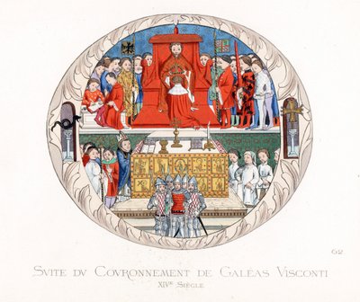 The coronation of Jean Galeas Visconti (Gian Galeazzo Visconti) by Paolo Mercuri