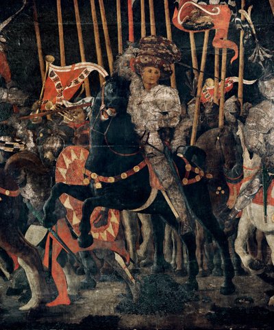 The Battle of San Romano in 1432 by Paolo Uccello
