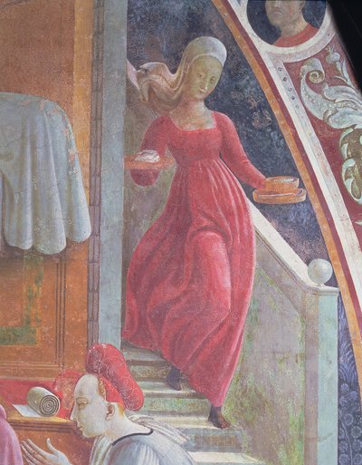 The Birth of the Virgin (detail) by Paolo Uccello