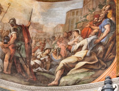 Frescoes depicting the life of Saint Cataldo by Paolo di Matteis
