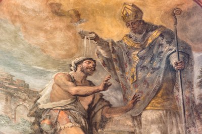 Frescoes depicting the life of Saint Cataldo by Paolo di Matteis