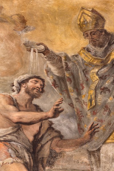 Frescoes depicting the life of Saint Cataldo by Paolo di Matteis