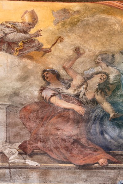 Frescoes depicting the life of Saint Cataldo by Paolo di Matteis