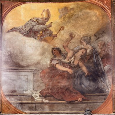 Frescoes depicting the life of Saint Cataldo by Paolo di Matteis