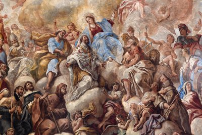Frescoes depicting the life of Saint Cataldo by Paolo di Matteis
