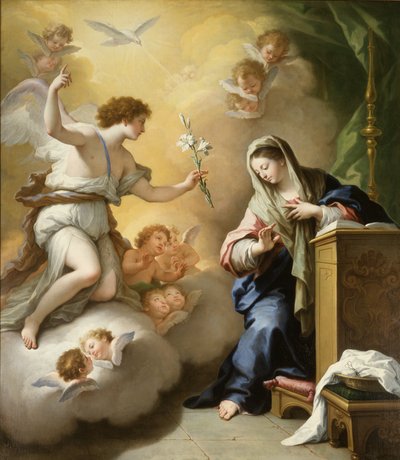 The Annunciation by Paolo di Matteis