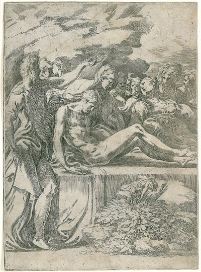 The Entombment of Christ by Parmigianino