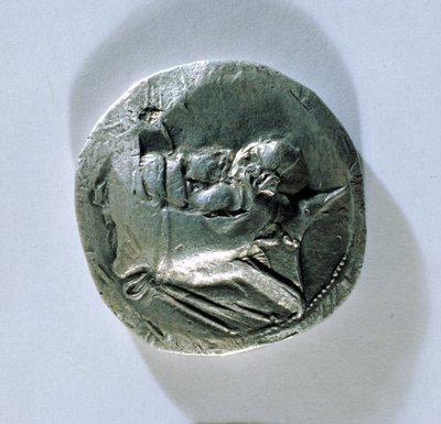 Tetradrachm of Vahbarz, King of Persis, depicting the Kings head (obverse) by Parthian School