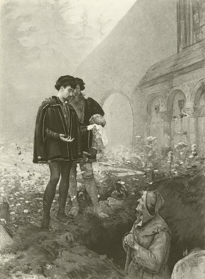 Hamlet and the Gravedigger by Pascal Adolphe Jean Dagnan Bouveret