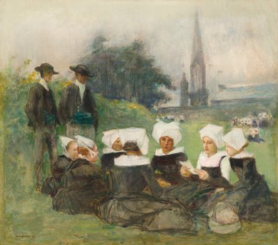 Study for Breton Women at a Pardon by Pascal Adolphe Jean Dagnan Bouveret